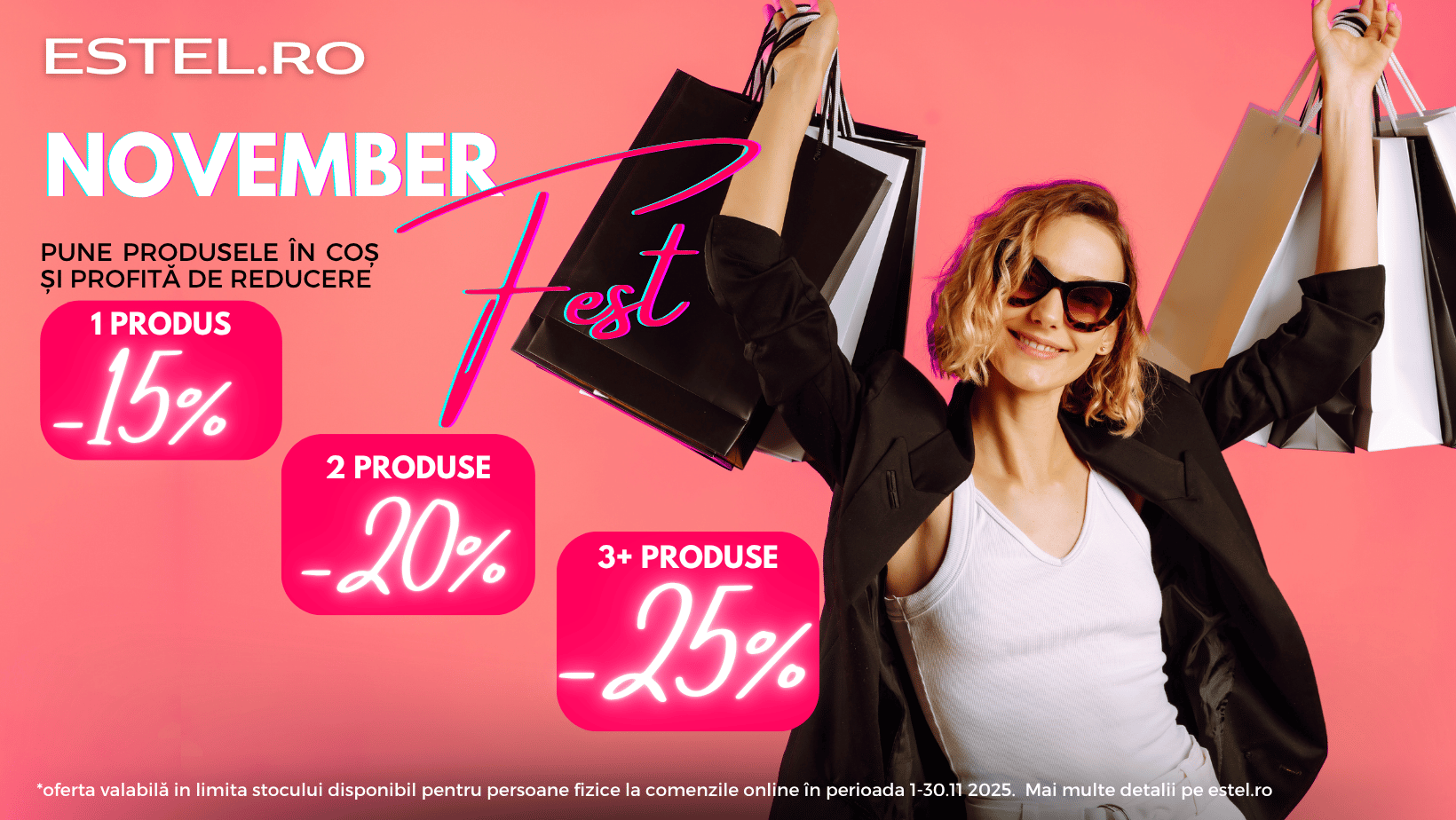 Novemberfest - 25% reducere la cosul de cumparaturi!