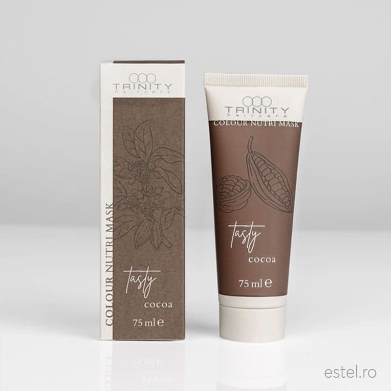 Masca nuantatoare pentru par Nutri Trinity Haircare, Cacao, 75 ml