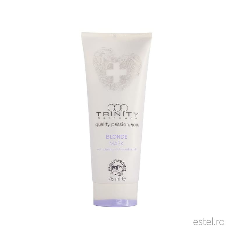 Trinity Essentials Blond Masca nuantatoare anti yellow pentru nuante reci de blond essentials blonde trinity haircare, 75 ml