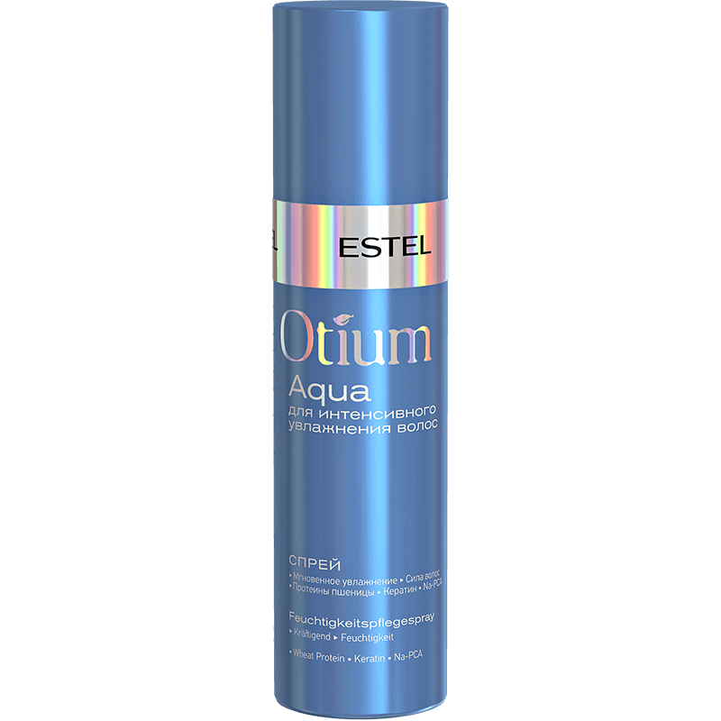 Spray antistatic cu keratina pentru hidratarea intensa a parului ESTEL Otium AQUA, 200 ml 200 poza noua reduceri 2022