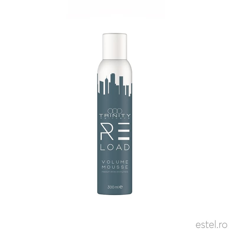 Spuma pentru volum, fixare extra-puternica, Reload Trinity Haircare, 300 ml