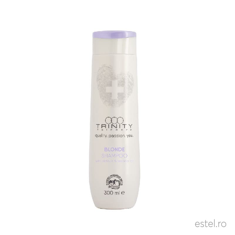 Sampon nuantator anti yellow pentru nuante reci de blond Essentials Blonde Trinity Haircare, 300 ml - 1 | YEO