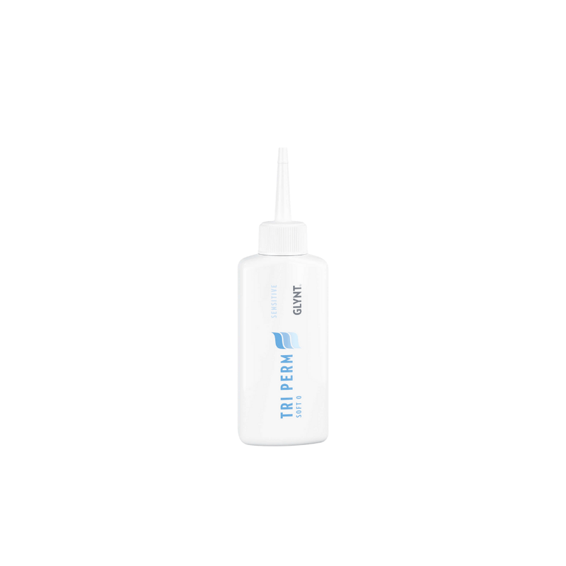 Solutie pentru ondularea permanenta pentru par rezistent si lung TRI PERM Sensitive Soft 0 Glynt, 75 ml