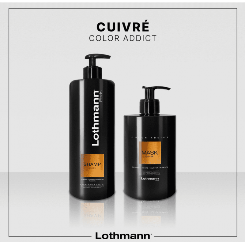 Masca nuantatoare pentru par aramiu Copper Color Addict Lothmann, 450 ml - 2 | YEO