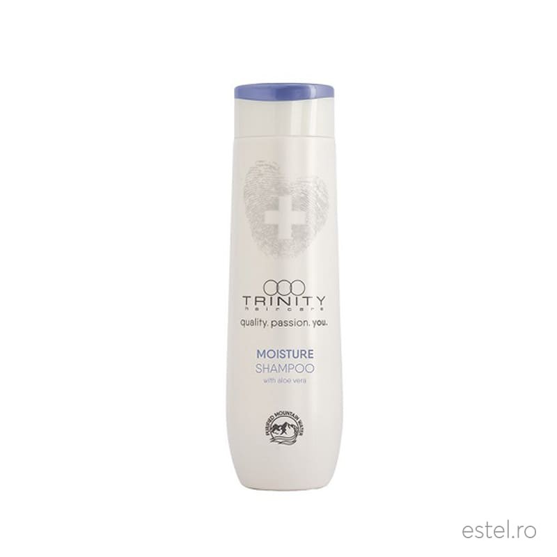 Sampon hidratare intensa cu aloe vera pentru par Essentials Moisture Trinity Haircare, 75 ml
