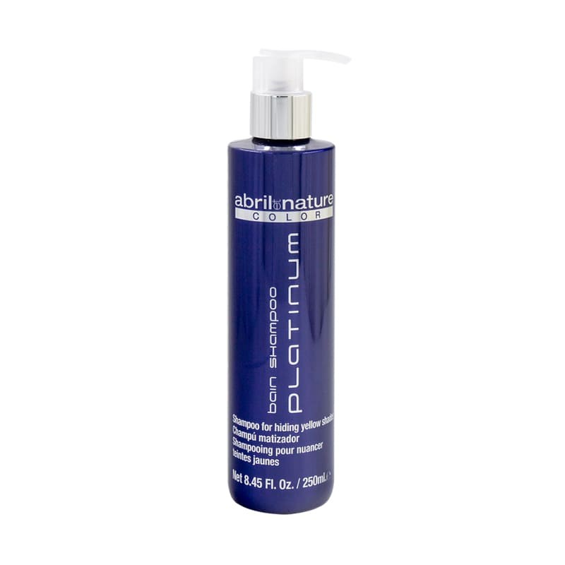 Sampon nuantator anti yellow pentru par blond si grizonat platinum abril et nature, 250 ml 