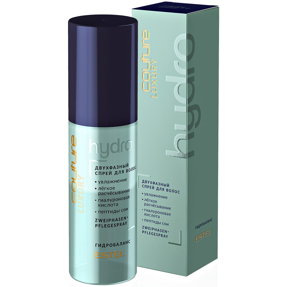 Spray bifazic hidratare intensa si pieptanare usoara pentru par LUXURY HYDROBALANCE ESTEL HAUTE COUTURE, 100 ml 100 poza noua reduceri 2022