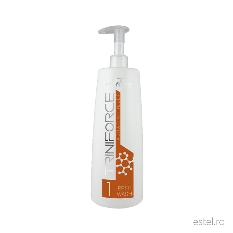 Sampon tratament cu cheratina pentru par deteriorat Triniforce Keratin Filler, Trinity Haircare, 1000 ml Sampon tratament cu cheratina pentru par deteriorat Triniforce Keratin Filler, Trinity Haircare, 1000 ml