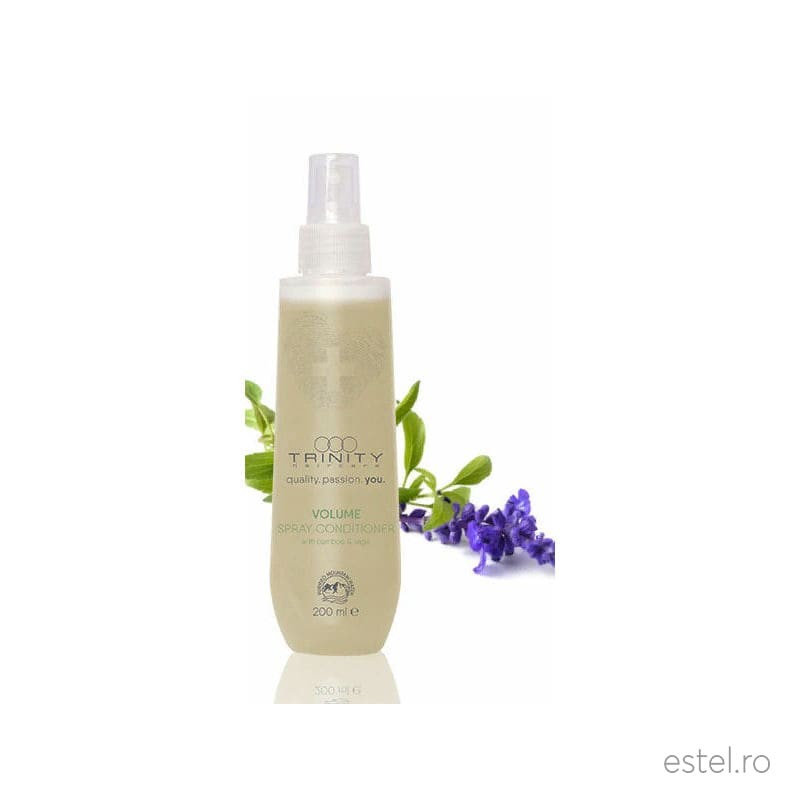 Spray balsam conditioner volum pentru par fin essentials volume trinity haircare, 200 ml