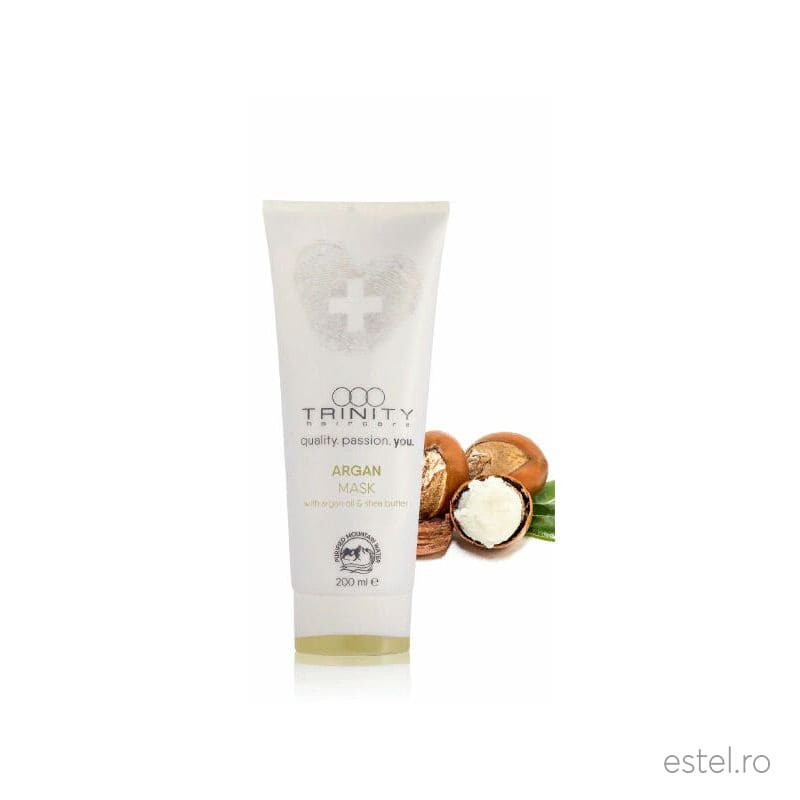Masca cu ulei de argan pentru par uscat si deteriorat Therapies Argan Trinity Haircare, 200 ml Masca cu ulei de argan pentru par uscat si deteriorat Therapies Argan Trinity Haircare, 200 ml