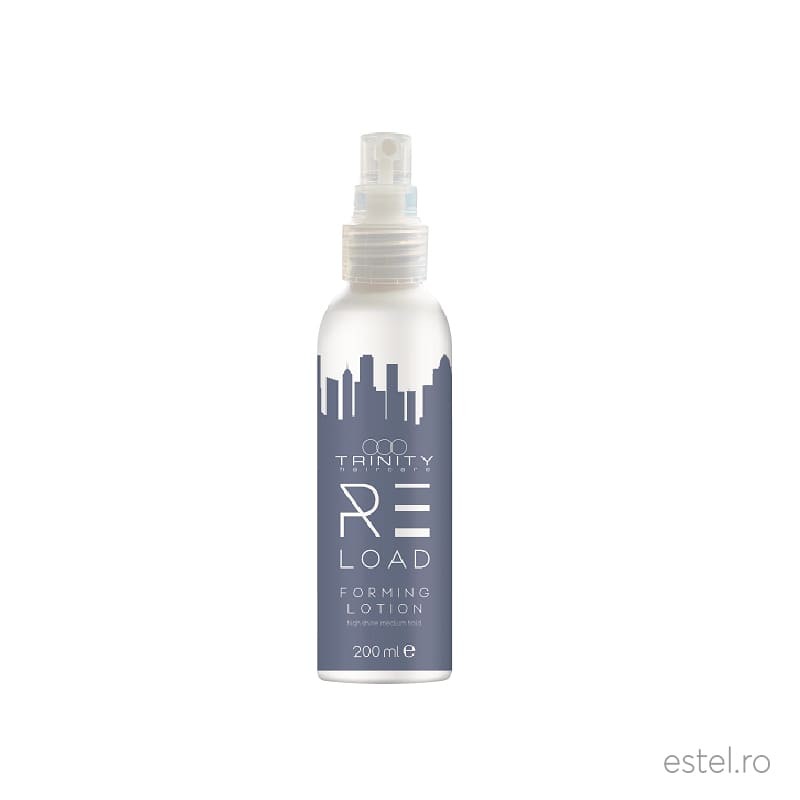 Trinity Reload Styling Lotiune spray luciu protectie termica, fixare medie, reload trinity haircare, 200 ml