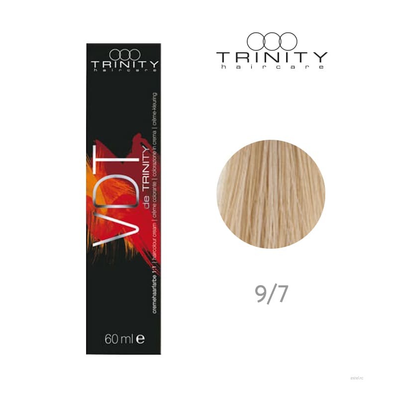 Vopsea crema pentru par VDT Trinity Haircare 9/7 Mesteacan, 60 ml Vopsea crema pentru par VDT Trinity Haircare 9/7 Mesteacan, 60 ml