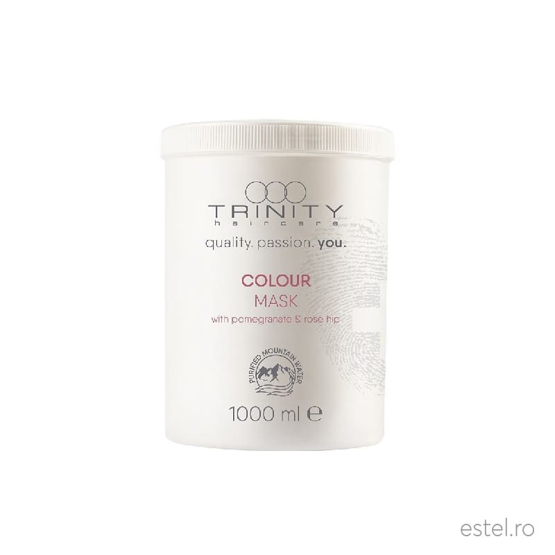 Masca ingrijire complexa si protectie uv pentru par vopsit essentials colour trinity haircare, 1000 ml