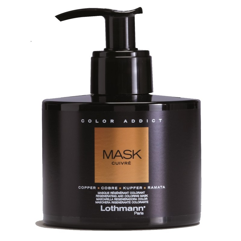 Masca nuantatoare pentru par aramiu Copper Color Addict Lothmann, 250 ml Masca nuantatoare pentru par aramiu Copper Color Addict Lothmann, 250 ml