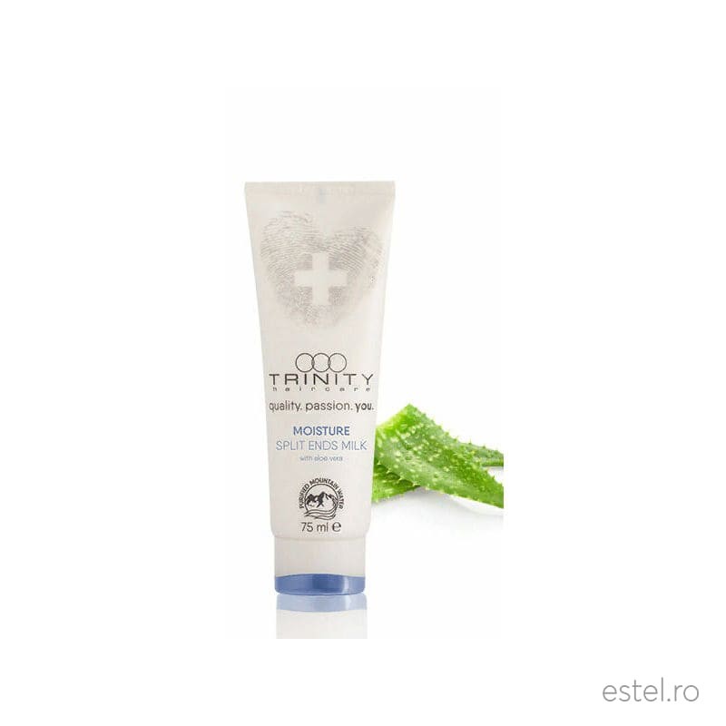 Laptisor hidratant cu protectie termica pentru par cu varfuri despicate Essentials Moisture Trinity Haircare, 75 ml