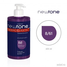 Masca nuantatoare  pentru păr Haute Couture NewTone 8/61 Blond deschis violet cenusiu 435 ml
