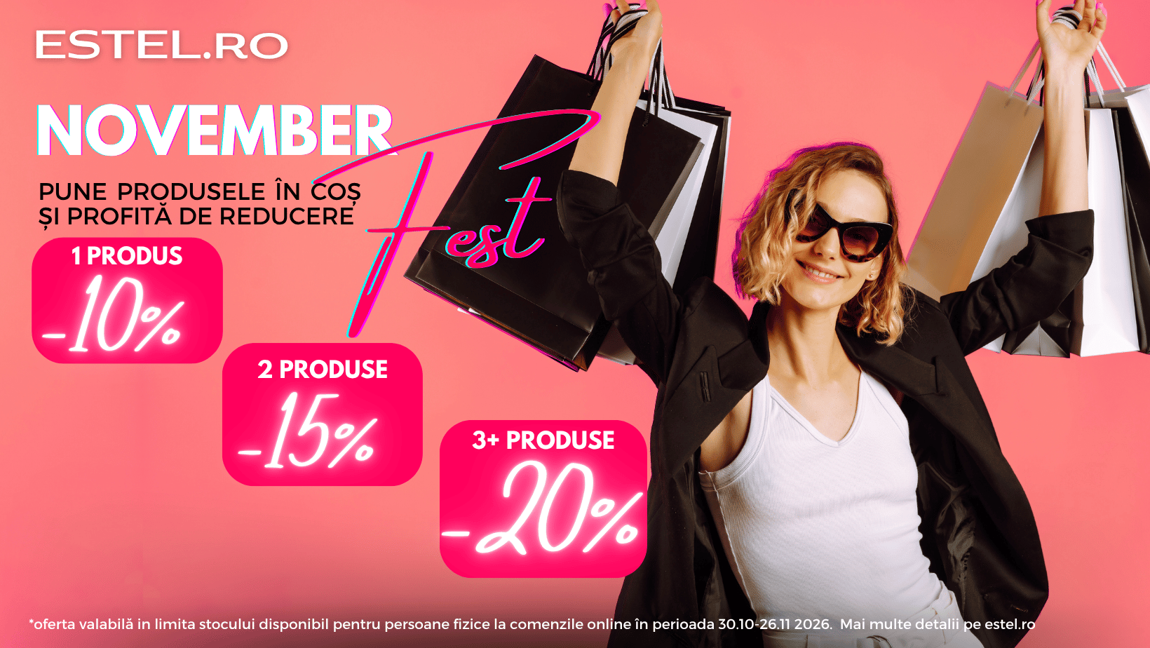 Novemberfest - 20% reducere la cosul de cumparaturi!