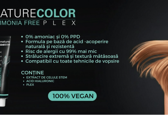 În curand - NATURE COLOR PLEX - acoperire naturală fără amoniac și fără para-fenilendiamină (PPD)